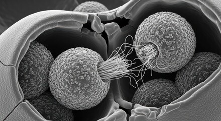High Resolution CryoSEM of Viral Particles Interacting Within Endosome Critical to Cellular Entry