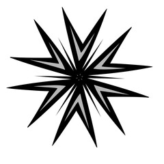 Hand-drawn decorative frame with bows and wavy lines in black outline on a white background. Vintage border element concept, greeting card design and elegant frame