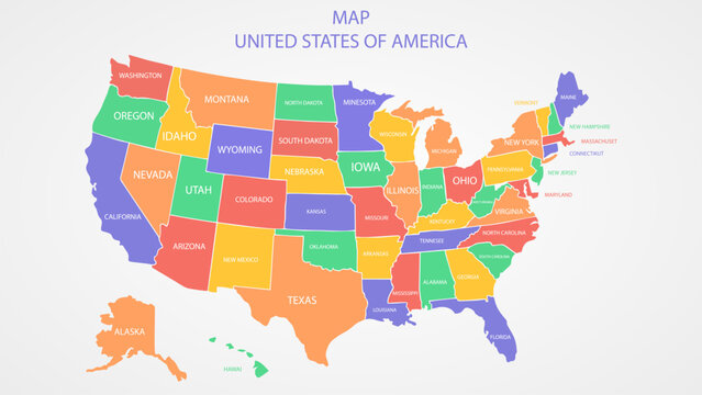 united states of america map background