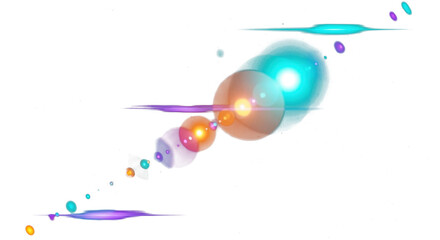 rainbow light effect flare 