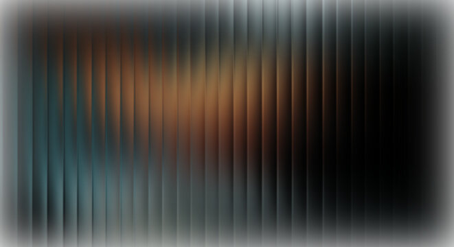 Abstract vertical striped pattern with a gradient of teal, orange, and dark tones, creating a modern textured background.