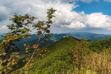 View from Ostra skala in Mala Fatra mountains in Slovakia