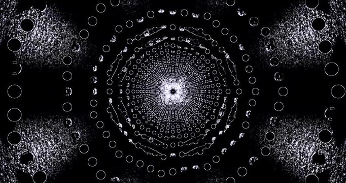 Tunnel video loop creating an immersive visual experience with dynamic patterns and seamless flow for engaging displays