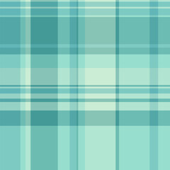 Weave textile pattern seamless, school fabric background vector. Commercial plaid texture tartan check in teal and light colors.