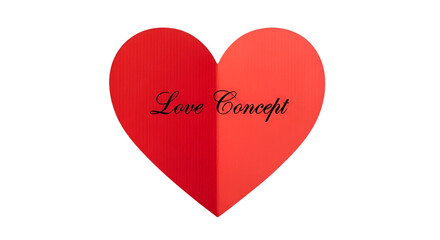 Red heart symbol on white background for love, romance, and Valentine's Day design