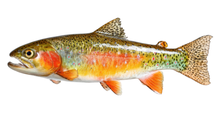 Fish with prominent extended tail gracefully swims aquatic animal showcases its unique flowing tail