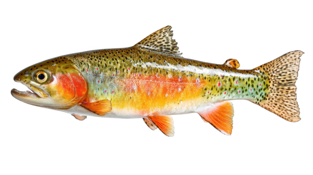 Fish with prominent extended tail gracefully swims aquatic animal showcases its unique flowing tail