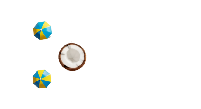 Three colorful balloons and a beach ball beside a vector kite illustration, representing a global concept on a blue sphere design