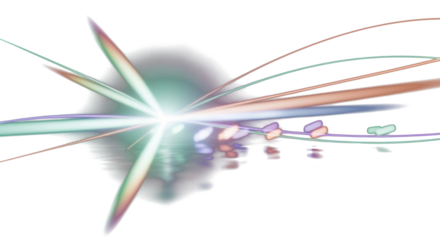 Soft pastel holographic light flares in mint, peach, lilac, and sky blue tones on dark background, dreamy blurred reflections, ethereal cinematic mood. clean PNG