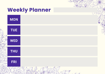 Weekly planner