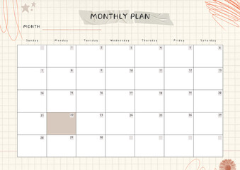 Monthly plan
