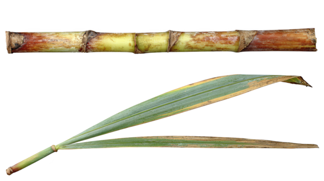 Long plant stalk with single stem single stem extends from upright elongated plant stalk