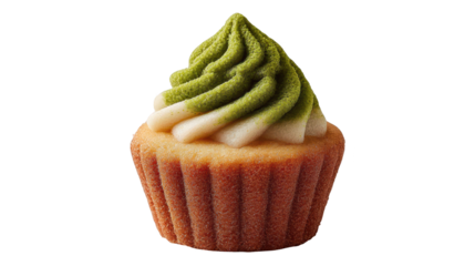 Cupcake with green frosting baked delight adorned with vibrant green topping cupcake