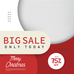 Christmas Big Sale Social Media Post Template
