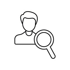 User Search Vector Icon which can easily modify or edit
