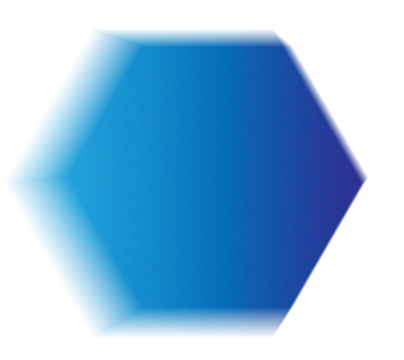 A captivating blue hexagon, softly shaded and isolated on transparent background, evokes a sense of calm and sophistication with its smooth gradient and geometric precision - Powered by Adobe