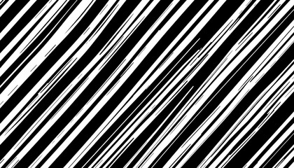 A stark contrast of two patterns against each other. One side showcases a black and white striped design that appears to be in motion, while the other displays an intricate black and white pattern.