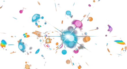 rainbow light effect flare 