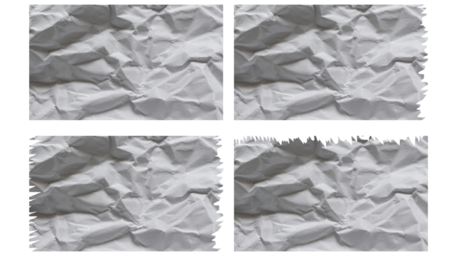 Torn Paper Texture Background Pack Ripped Edge PNG Set Grungy White Borders for Design Scrapbook Snippets 