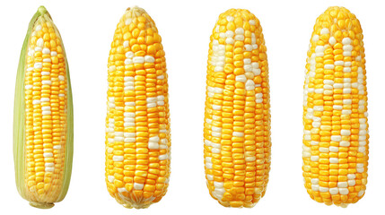 Golden corn kernels contrast sharply on a dark background close up image of golden corn reveals detailed texture