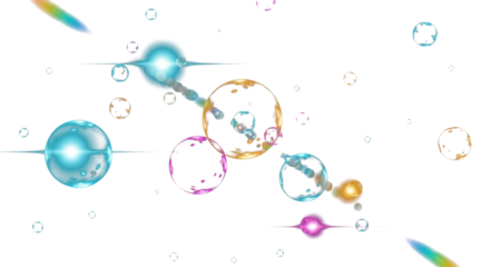 rainbow light effect flare 