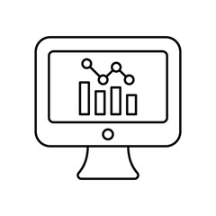 Metrics Monitor Vector Icon which can easily modify or edit