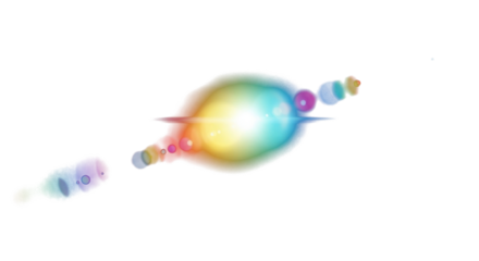 rainbow light effect flare 