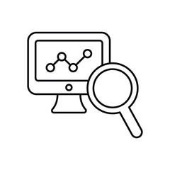 Data Monitoring Vector Icon which can easily modify or edit