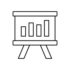 Presentation Vector Icon which can easily modify or edit