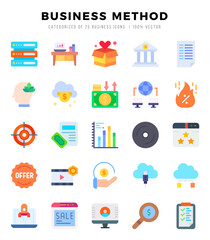 Business Method icon pack for your website. mobile. presentation. and logo design.