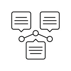 Data Flow Vector Icon which can easily modify or edit