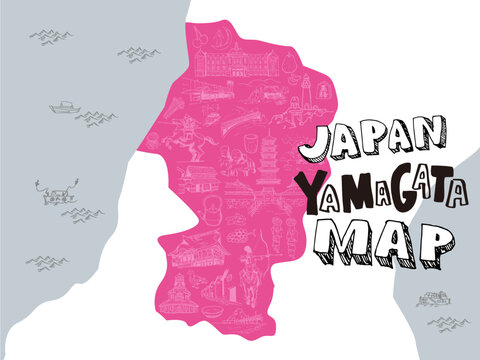 JAPAN YAMAGATA MAP