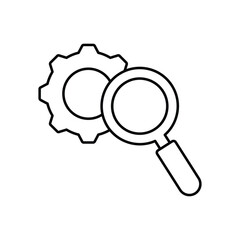 Process Analysis Vector Icon which can easily modify or edit