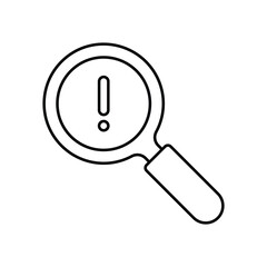 Error Detection Vector Icon which can easily modify or edit