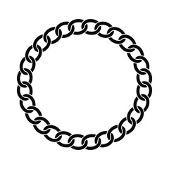 Circular chain link border design