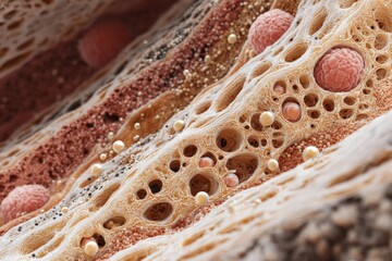 Obraz premium Neurotransmitter-Mediated Skin Reactions to Medications: Certain medications may influence neurotransmitter levels, impacting the integumentary system.