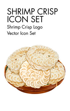 Serimp crisp Logo vector Icon set