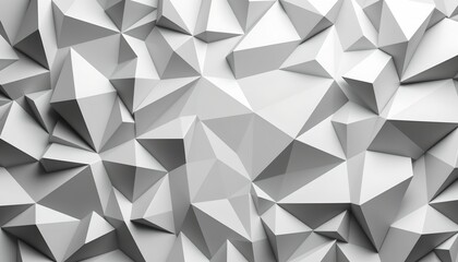 Obraz premium A close up view of a 3D geometric pattern resembling crystalline structures, likely representing a conceptual art piece or an architectural element