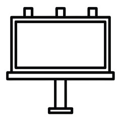 vector icon of a billboard  outdoor advertising