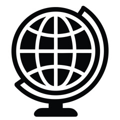 vector icon of a globe  international marketing