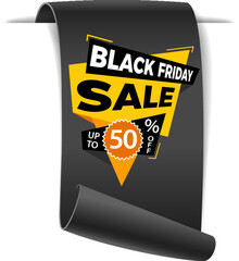 Black Friday Sale Paper Banner