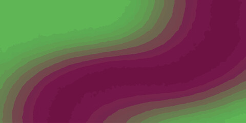 Abstract Wavy Layered Background in Green and Purple Tones