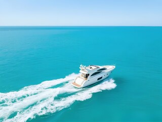 Naklejka premium Luxury Speedboat on The Sea