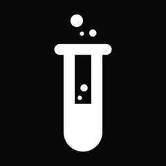 Test tube Halloween potion vector illustration