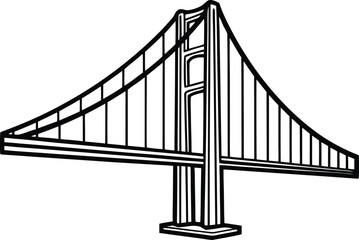 Bridge Illustration Set. Modern Bridge Design Collection. Urban Bridge Architecture Pack. Minimal Bridge Line Art. Suspension and Arch Bridges Artwork. Cityscape Bridge Elements. River Bridge Vector