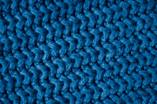 blue material with an interesting pattern