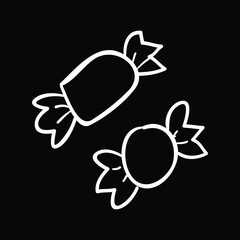 Halloween candy vector illustration