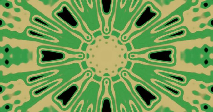 Vibrant tunnel video vj loop screensaver creating smooth shifting patterns in green hues for an engaging visual experience