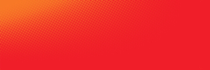 Dots halftone orange color pattern gradient texture with technology digital background. Dots pop art comics with summer background. vector ilustration © towilah