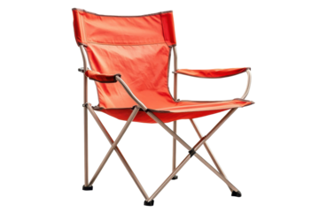 Folding camp chair designed for outdoor use, perfect for camping trips, picnics, and backyard relaxation without taking up much space